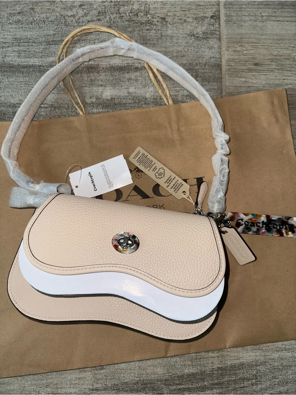 COACHTOPIA 2-in-1 Wavy Double Pouch Bag ☁️